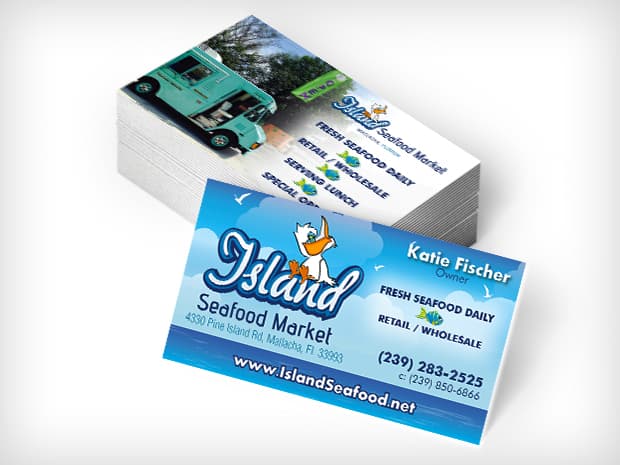 Island Seafood Cards