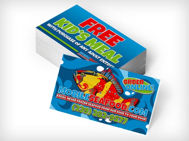 Mobile Seafood Cards