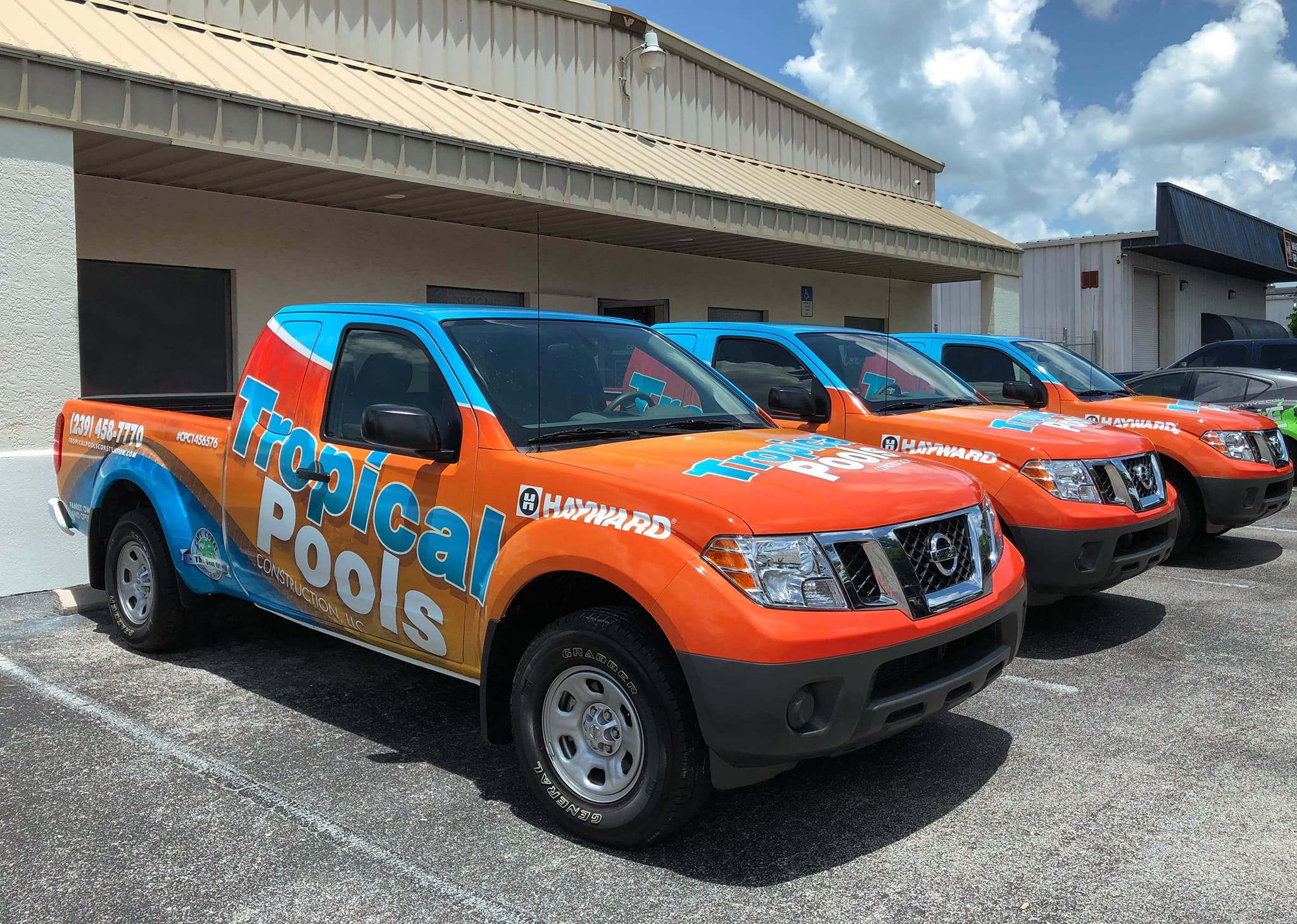 Tropical Pools Trucks