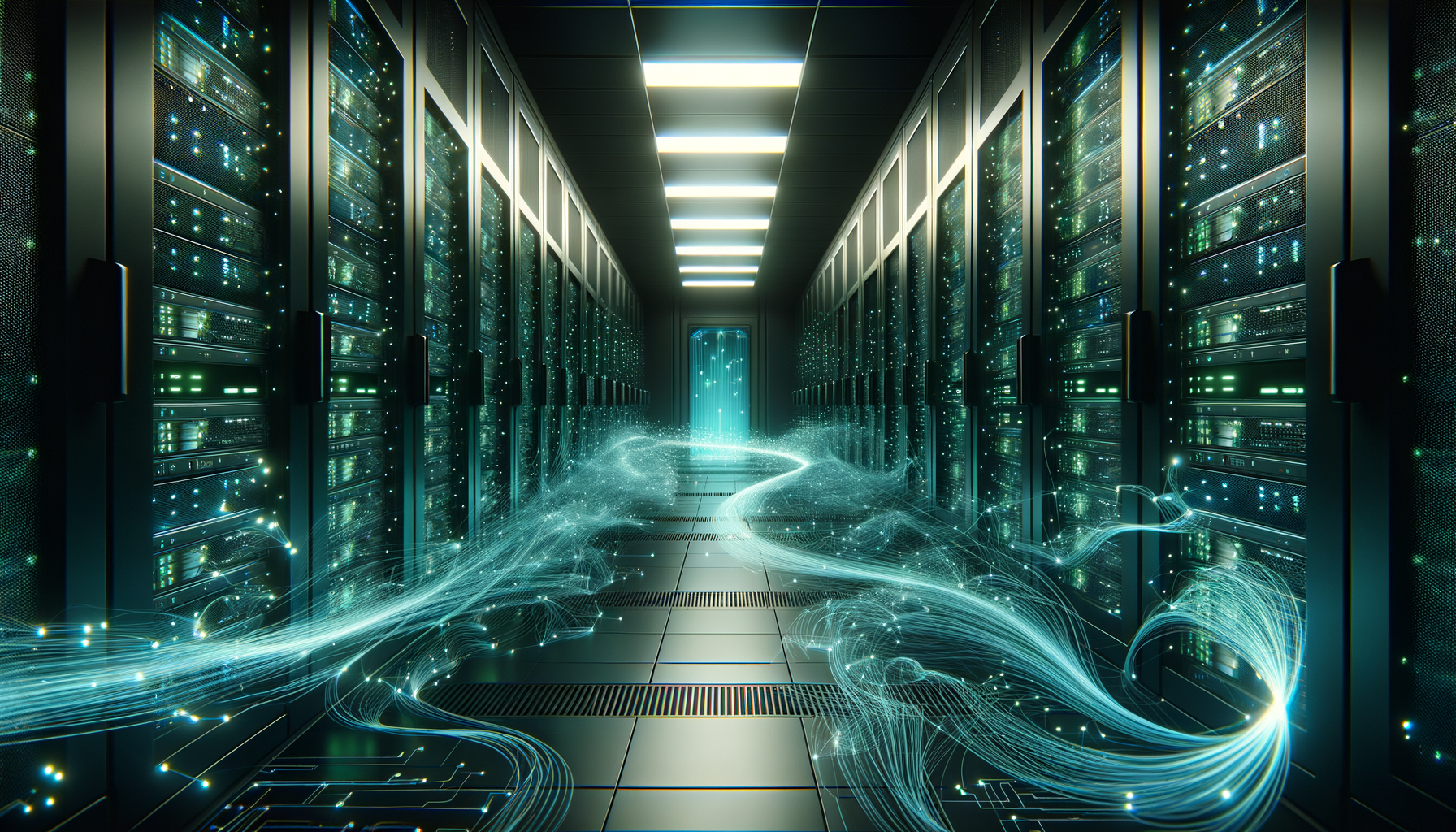 Futuristic server room